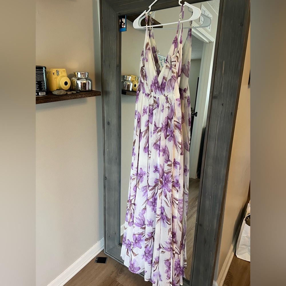 Floral spring/summer floor length dress